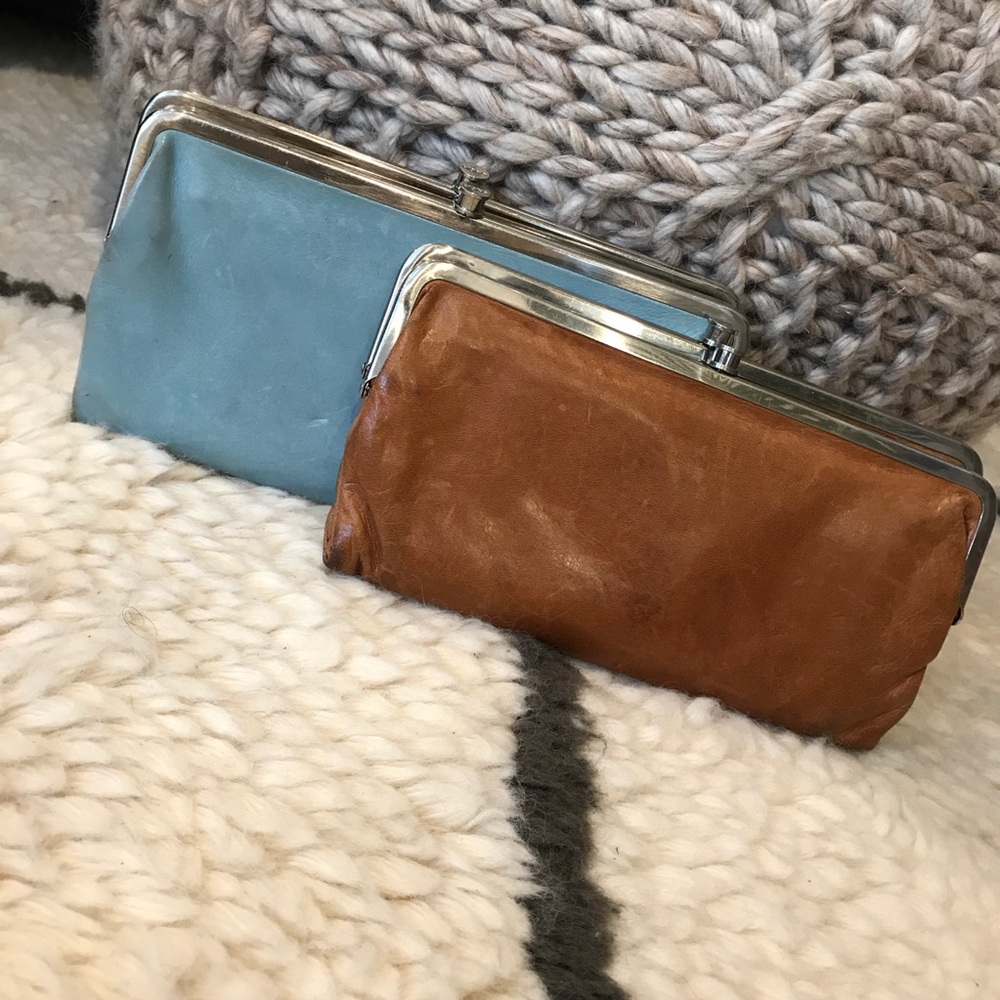 HOBO Lauren Double Clutch - (1)Tan or (1) Blue